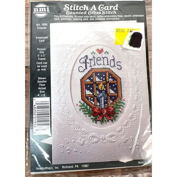 NeedleMagic Stitch A Card Cross Stitch Kit Set - Babys First & Friends Christmas - Picture 3 of 4